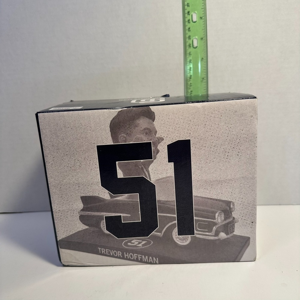 Trevor Hoffman #51 Retirement Car Bobblehead Padres 2018 SGA With Box